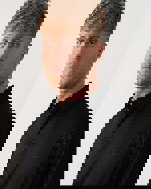 BOSS Green Pirol Mens Polo Shirt 50544335 - Black 001 - CHO - Designer Mens Polo Shirts