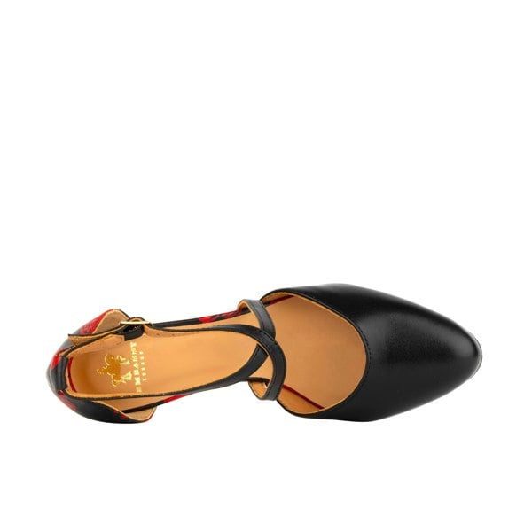 Embassy London Dannii - Lovehearts - Women's leather closed toe comfortable 2.4 inch heel sandal