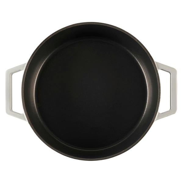Cooks Professional 28cm Shallow Cast Iron Casserole | Grey
