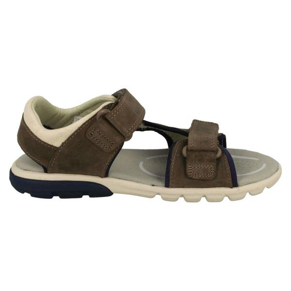 Clarks Boys Clarks Casual Strapped Sandals Rocco Wave