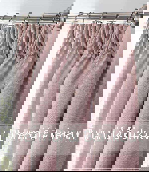 Luxury Living Chenille Blackout Pencil Pleat Top Curtains