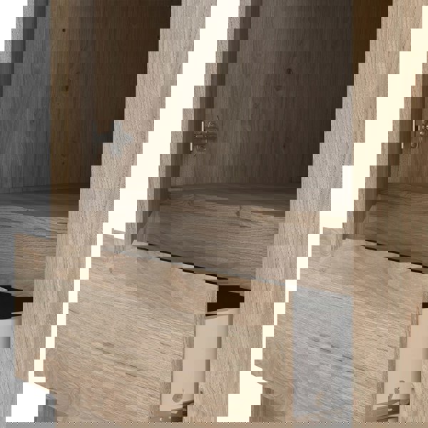 Furniture To Go Naia Wardrobe with 1 Sliding door + 1 door + 3 drawers in Oak structure Jackson Hickory