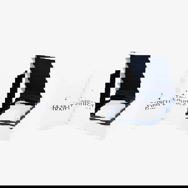 Starbright Silver Pear-Cut Cubic Zirconia Open Bangle BA699 3A