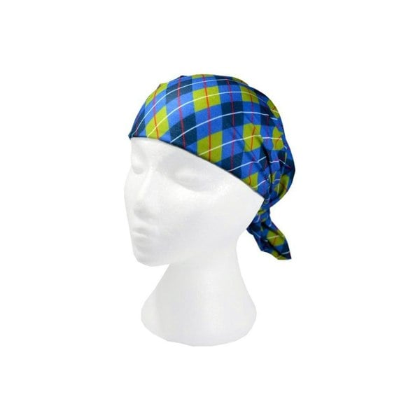 Argyle Green & Blue Multifunctional Scarf RUFFNEK® Blue/Green