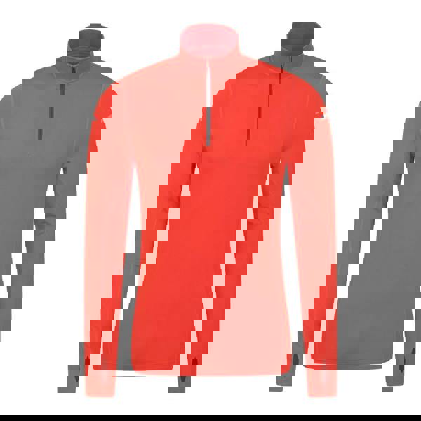 Mountain Warehouse Mens Vault Recycled Half Zip Long-Sleeved Top - Orange - 