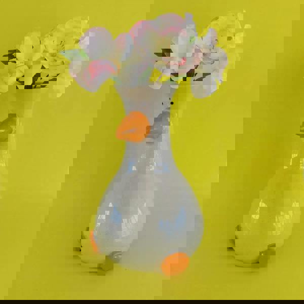 Handmade Silly Goose Ceramic Vase