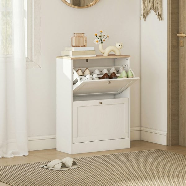 Flip-down Shoe Cabinet