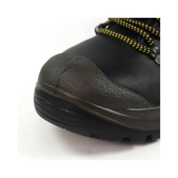 Protective bump toe on Grisport Dynamite Waterproof Safety Boot with reinforced toe protection for construction and industrial work