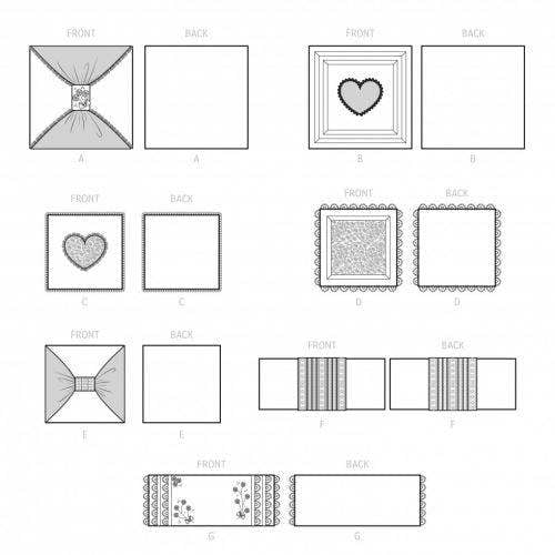 Simplicity Sewing Pattern 9574, Cushions OS (One Size Only) - Intermediate