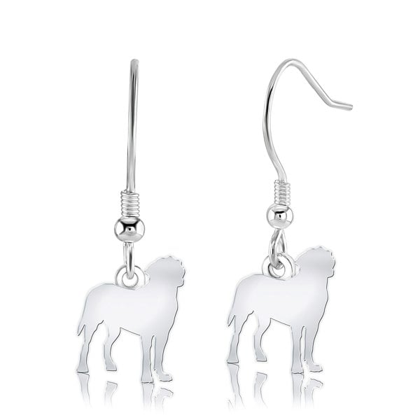Mylee London Great Swiss Mountain Dog Silhouette Silver Earrings