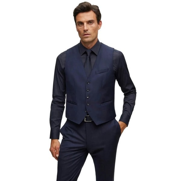 Boss Mens T-Harvers Waistcoat - Navy