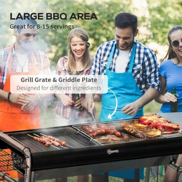Bobobiy Charcoal BBQ Grill - Black