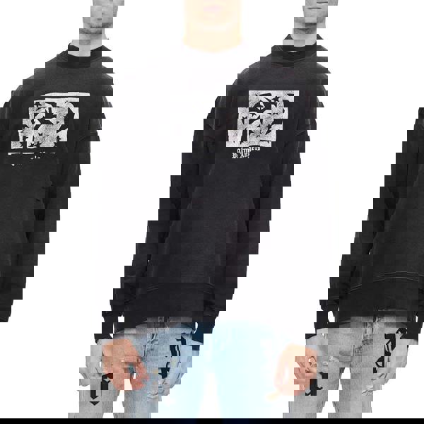 Palm Angels Mens Night Sky Sweatshirt - Black - 