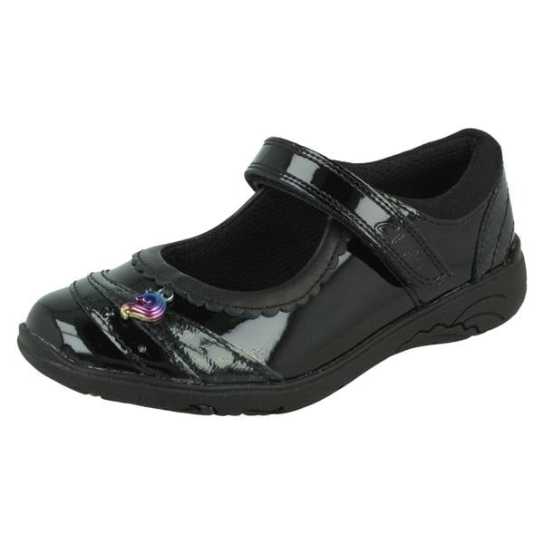 Clarks Girls Clarks Unicorn Charm School Shoes Relda Spark