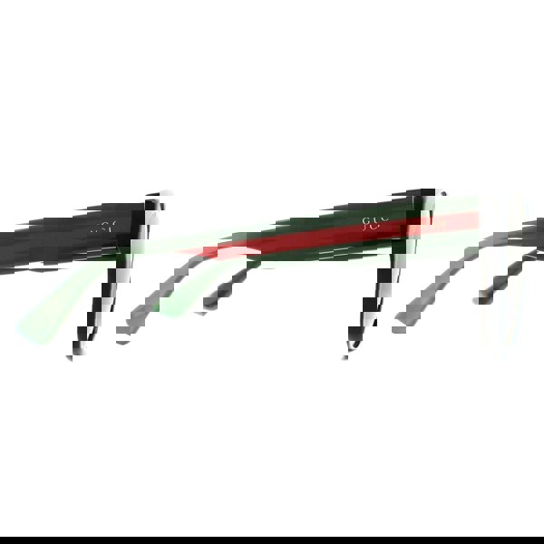 Gucci Sunglasses GG0341S 002 Black with Green and Red Stripe Grey Polarized