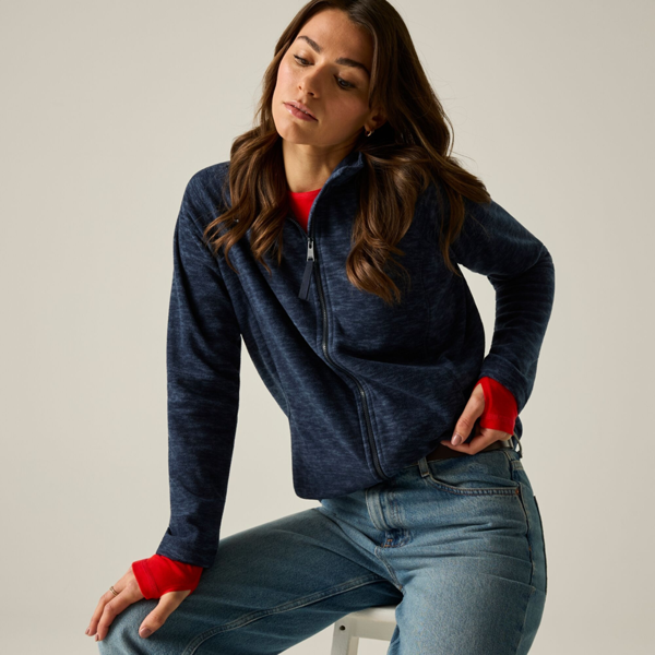 Regatta Womens Mayse Full Zip Fleece Jacket - Navy
