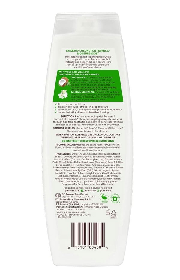 Palmers Palmer's Moisture Boost Coconut Oil Shampoo & Conditioner 400ml