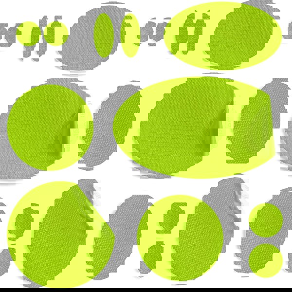 Neon Green Puffer Jacket Repair Patches | Waterproof, Pre-Cut, Self-Adhesive, Tear-Resistant (11 Pieces)