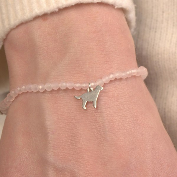 Cocker Spaniel Silhouette Crystal Bracelet - Personalised - MYLEE London