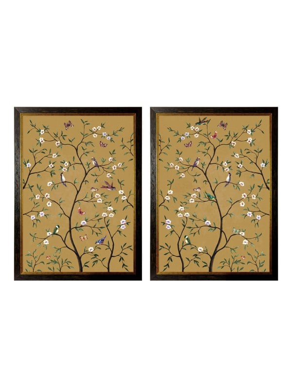 Exceptional Art Tree of Life Ochre Set of 2