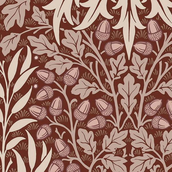 William Morris at Home Oak & Willow Damson Wallpaper
