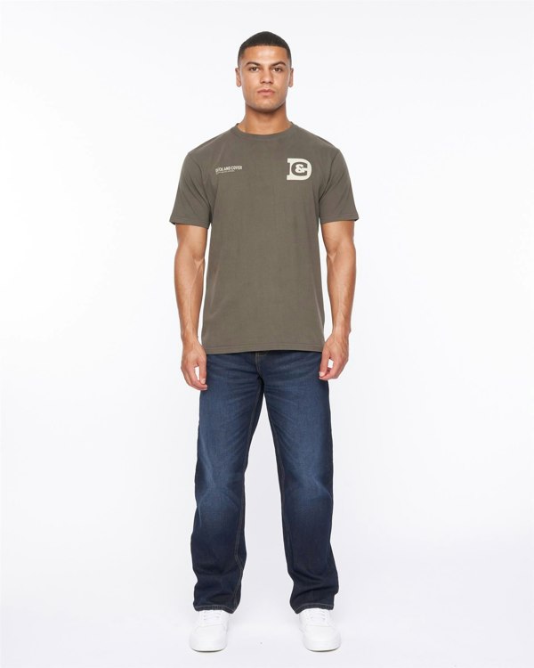 Duck and Cover Gemtas T-Shirt - Dark Olive