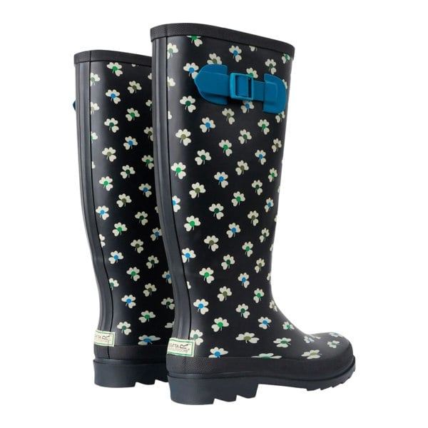 Regatta Womens/Ladies Orla Kiely Hi II Clover Wellington Boots - Black