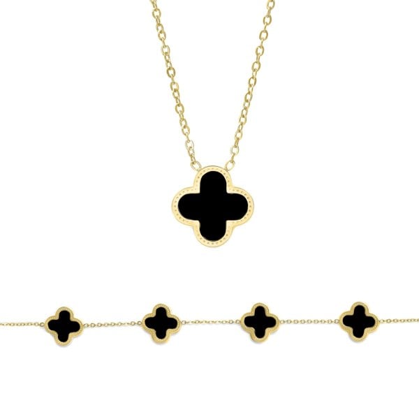 Say It With Clover Gift Set - Gold & Black