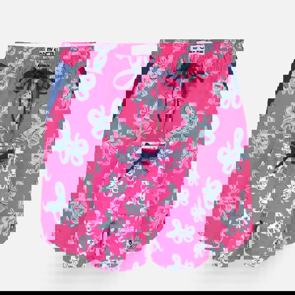 Randy Cow Matching Father & Son Octopus Swim Shorts with Waterproof Pocket