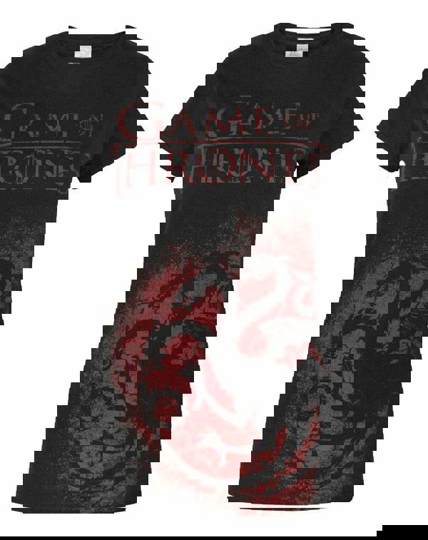 Game of Thrones Womens Black Sigil Short Sleeved T-Shirt