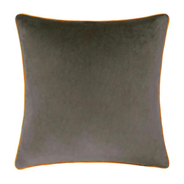 Furn Meridian Velvet Cushion Cover - Mocha/Pumpkin - 