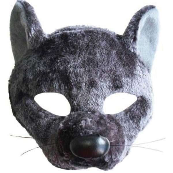Bristol Novelty Unisex Adults Rat Mask With Sound - Dark Grey