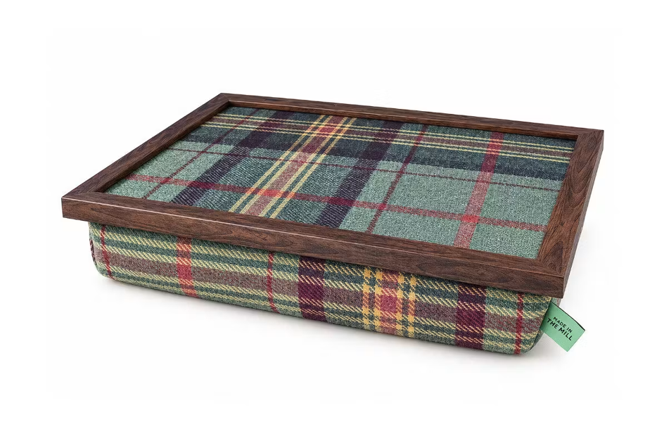 Made in the Mill Luxury Brittany Tweed Lap Tray With Bean Bag