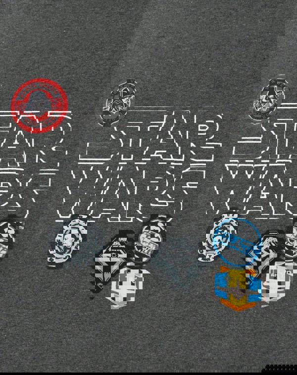 Star Wars Womens Grey Badges Short Sleeved T-Shirt