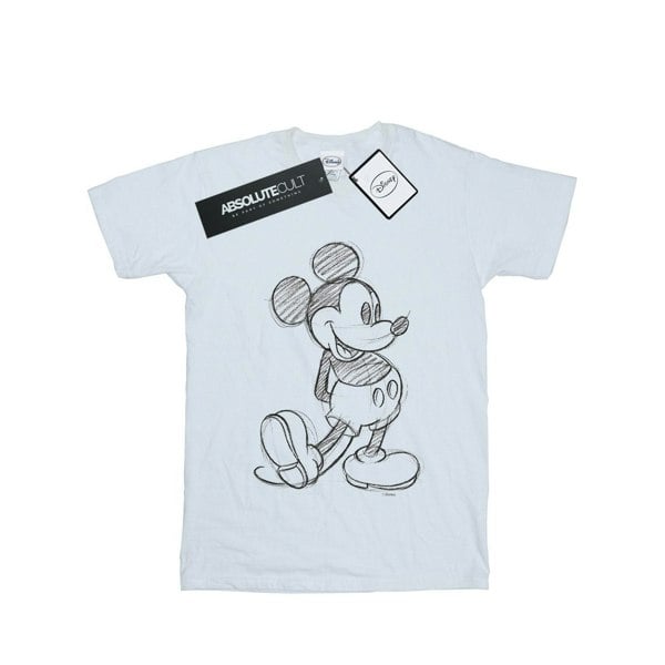 Disney Boys Mickey Mouse Sketch Kick T-Shirt - White