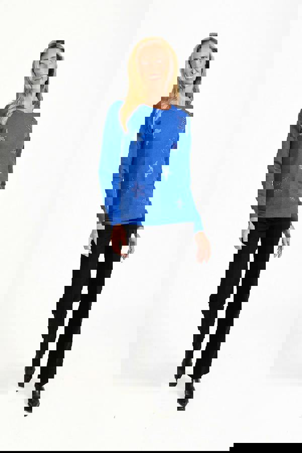 Star Diamanté Embellished Jumper