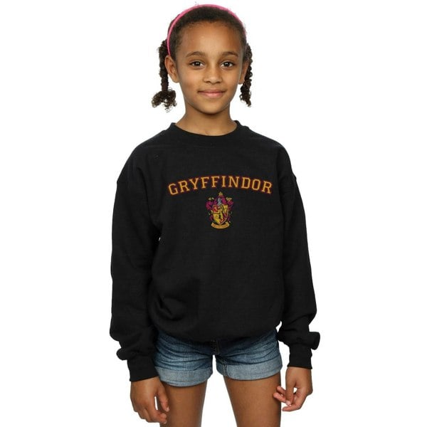 Harry Potter Girls Gryffindor Crest Sweatshirt - Black