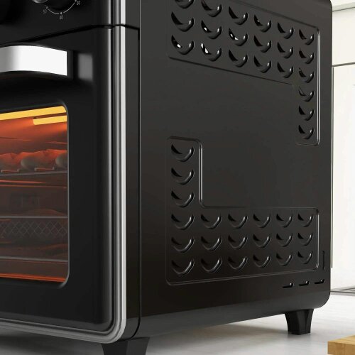 Bobobiy 20L 90-230℃ Mini Convection Oven, with Air Fry Function - Black