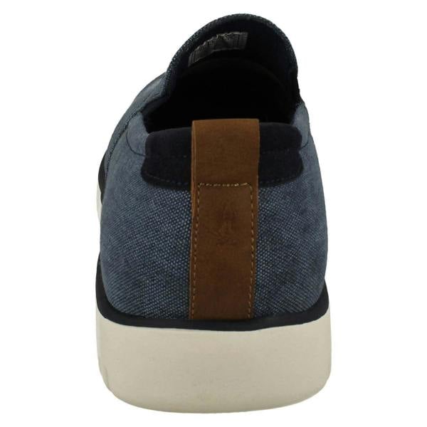 Hush Puppies Mens Hush Puppies Lightweight Canvas Shoes Danny Slip On