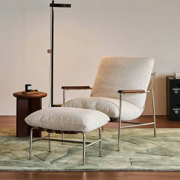 Rit Concept Orozco Lounge Chair With Ottoman, Chenille