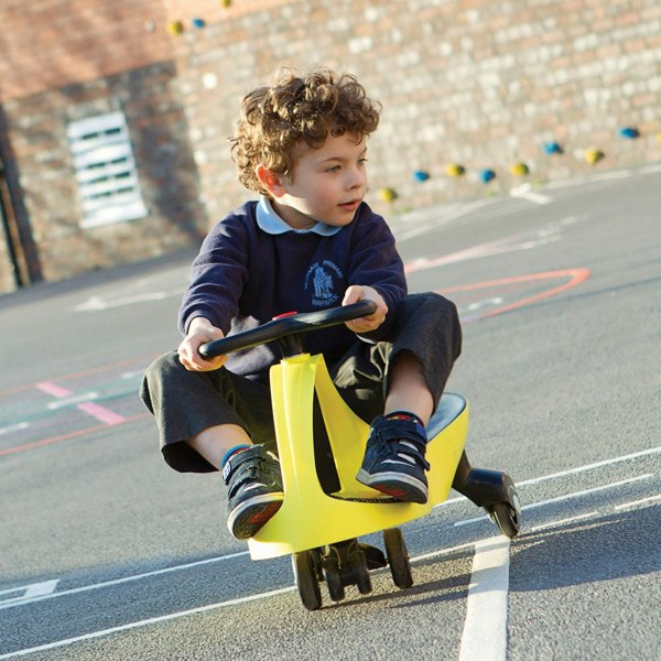 Didicar Unique Self Propelled Kids Ride On Toy - Brilliant Yellow