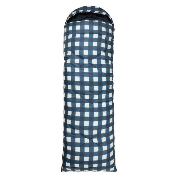 Mountain Warehouse Mid Season Checked Left Zip Sleeping Bag - Dark Blue - 