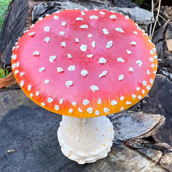 Ferncrest Trading Large Mushroom Garden Ornament