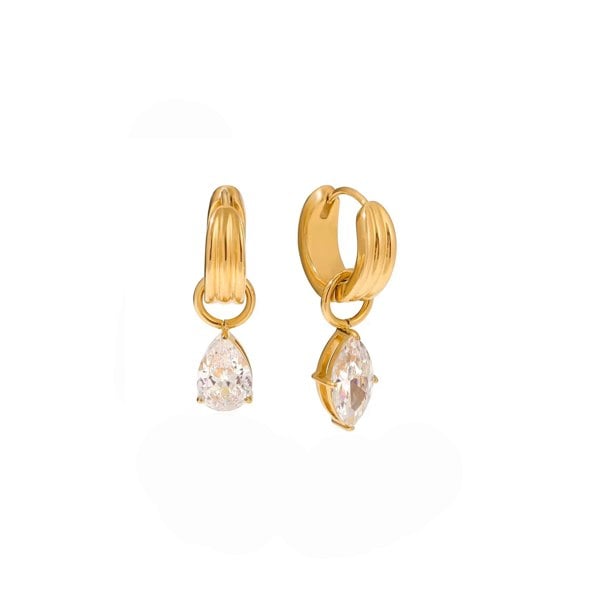 Luxe Tones Aster Luxe 18ct Gold Plated Mismatch Earrings
