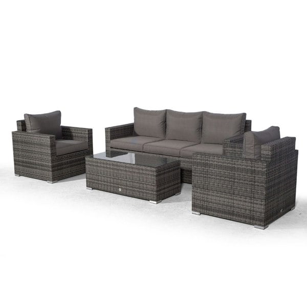 Giardino Sydney 5 Seater Rattan Conversation Sofa Set with Coffee Table