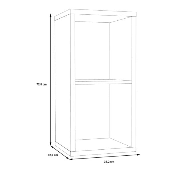 Wyld Haus Mauro 1 Shelf Storage Unit in Artisan Oak