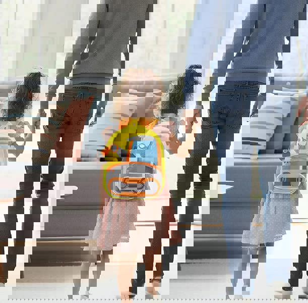 ANYKIDZ 3D Yellow Excavator School Backpack - Kids Construction Vehicle Bag