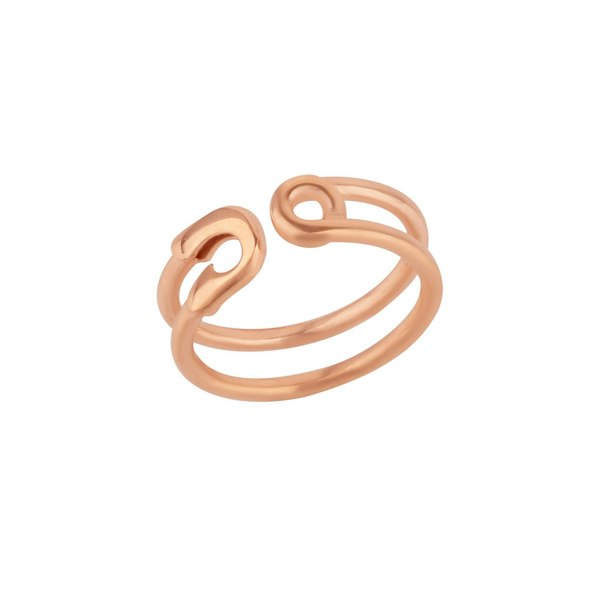 Spero London Sterling Silver Safety Pin Ring