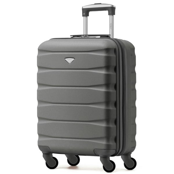 Flight Knight 55x40x23cm Lightweight 4 Wheel Cabin Carry On Suitcase