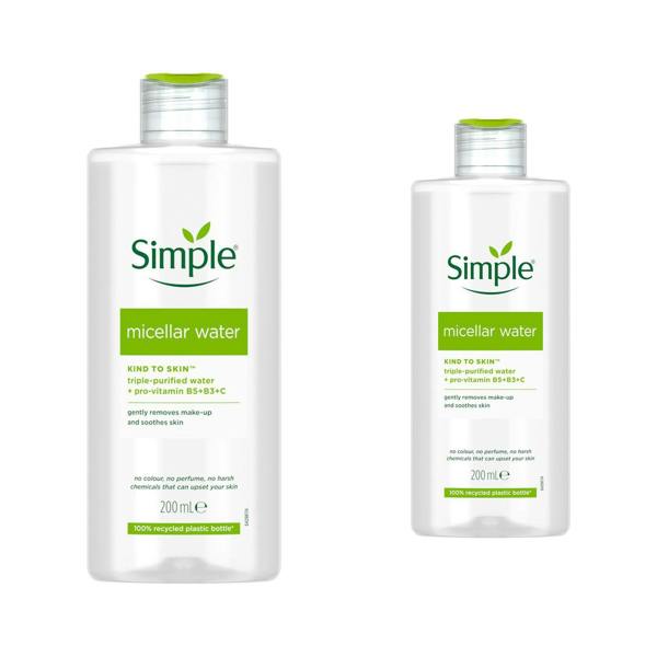 Simple Kind to Skin Make-Up Remover Micellar Cleansing Water 200ml
